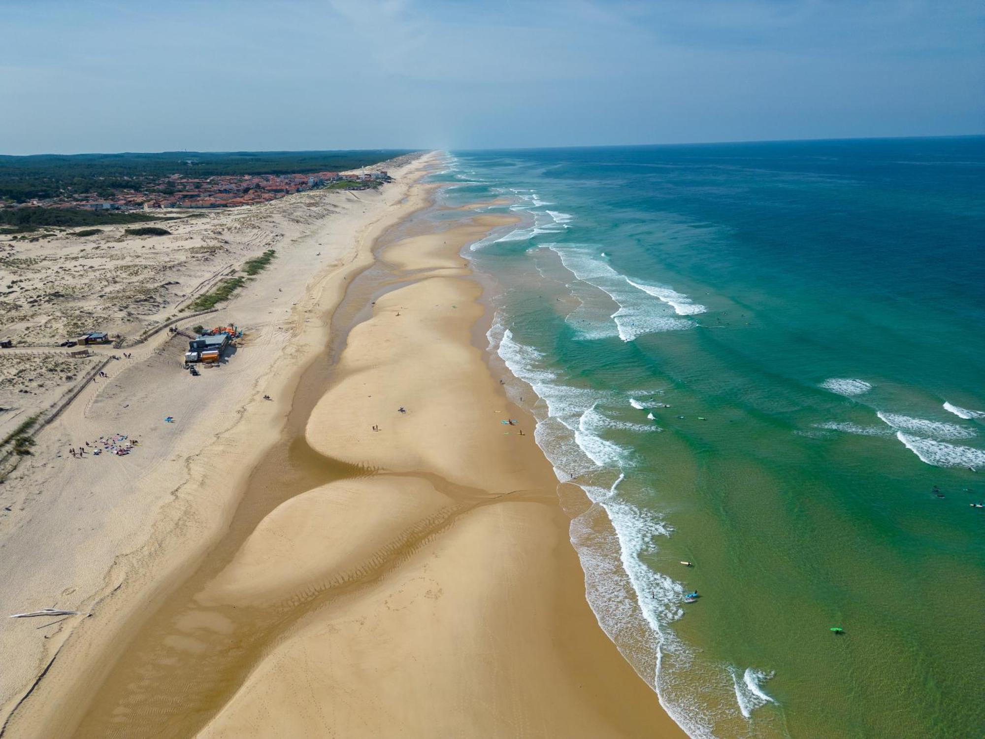 Appartement A Deux Pas De La Mer, Biscarrosse Plage - 4 Pers. - Terrasse Et Parking Inclus - Fr-1-319-447 Bagian luar foto